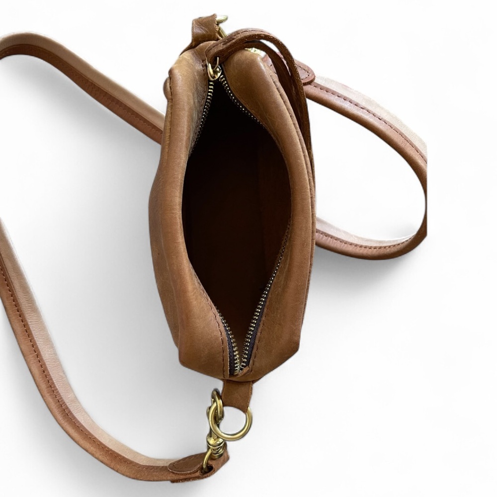 Brown Leather Crossbody Purse